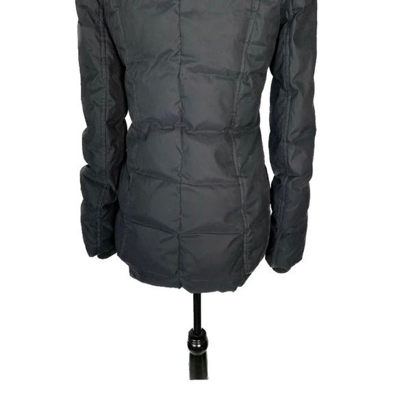 Aritzia Babaton Black Goose Down Faux Fur Hood Winter Parka Jacket - Picture 13 of 16